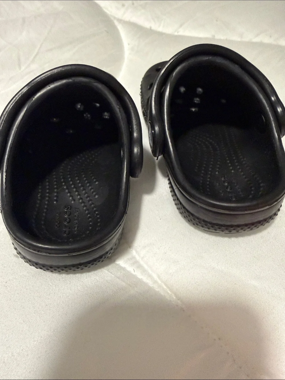 Kids Crocs- Black Slip-On Clog Sandals with Adjustable Heel Strap